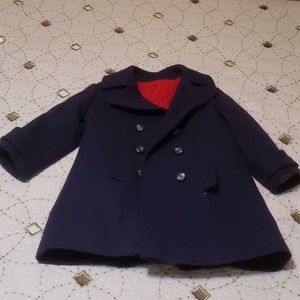 Vintage Rothschild Navy Wool Childs Pea Coat
